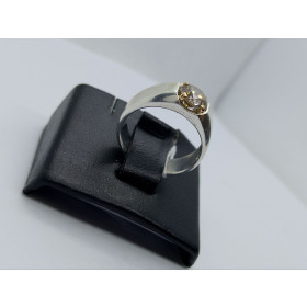Срібна каблучка з діамантом 1,280 ct